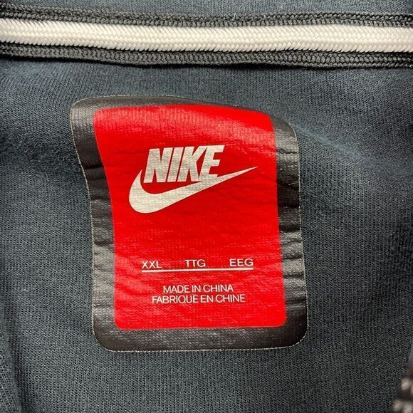 Nike Hoodie Mens 2XL Black Tech Fleece Full Zip Swoosh - Picture 9 of 16